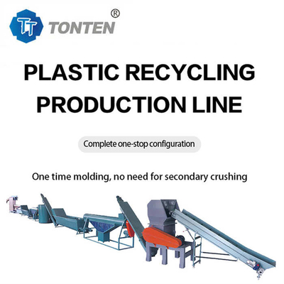 Linea di pulizia per il riciclaggio di bottiglie di PET Equipaggiamento di riciclaggio per la frantumazione di plastica