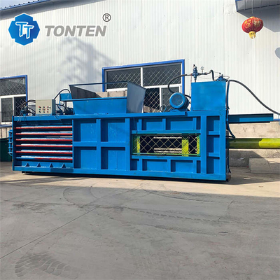 Scrap Metal Hydraulic Baler Machine Plastic Horizontal Baling Machine (Motore idraulico per imballaggi idraulici)
