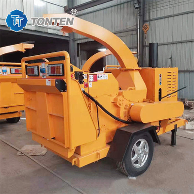 Macchine per la frantumazione del legno con rami di alberi Macchine mobile per la frantumazione del bambù con frammenti diesel