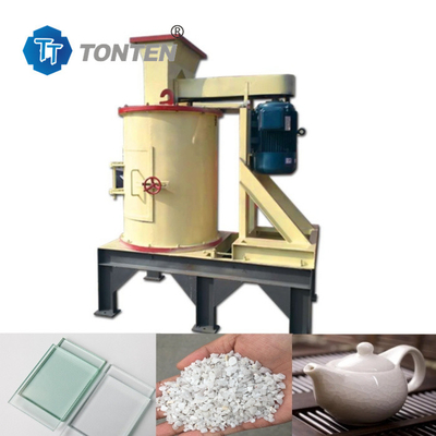 75kw Vertical Rock Quartz Stone Crusher Machine per la frantumazione di vetro ceramica