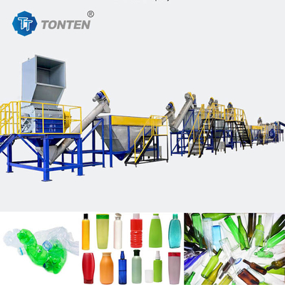 Linea di riciclaggio di macchine per il lavaggio di bottiglie di PET di plastica