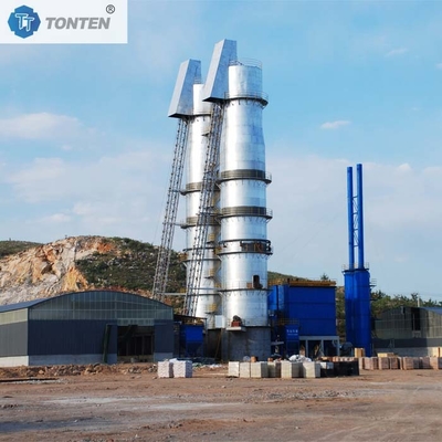 Forno di cemento rotativo verticale per la calcinazione dei rifiuti di costruzione