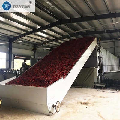 Macchine per asciugatura a cintura di peperoncino in acciaio inossidabile Macchine per asciugatura alimentare