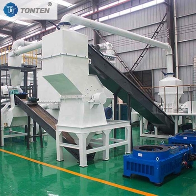Impianto di riciclaggio dei rifiuti di plastica OEM PP PE Film Ldpe Washing Plant Crusher Line