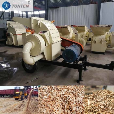 Macchina di frantumazione del legno a diesel per la produzione di polvere da segatura da frantumazione di cocco