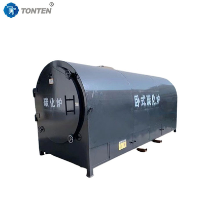 Forno di carbonizzazione per carbone di legno Macchina di carbonizzazione orizzontale