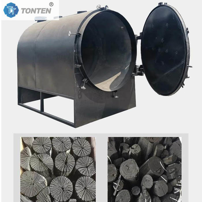Forno di carbonizzazione per carbone di legno Macchina di carbonizzazione orizzontale