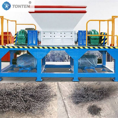 Trituratore a doppio albero di alta capacità e resistente per l'industria della lavorazione del legno