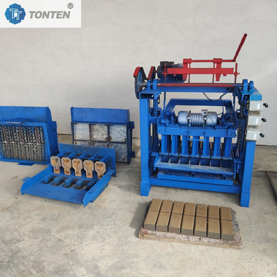 Macchine elettriche per la fabbricazione di mattoni Macchine semiautomatiche per la fabbricazione di mattoni di argilla