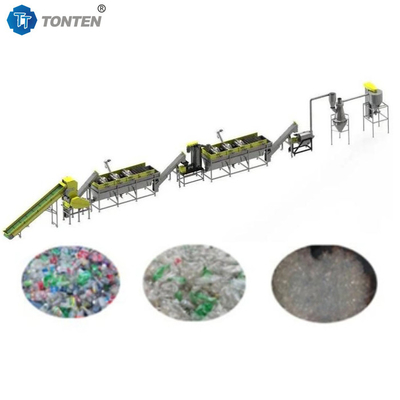 Impianto di riciclaggio di bottiglie di plastica PET