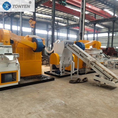 Cable di rame Granulatore Macchina di rame Rivestito filo di sortimento di strisce linea