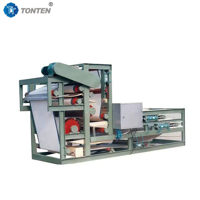 Dewatering Belt Press Filter Machine Processing Sludge Produttore
