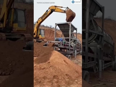 Macchina a schermo a tamburo senza albero.