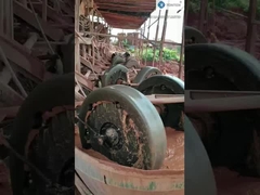 Macchina per la macinazione dell'oro a doppia ruota per minerale di ferro umido, macchina per la macinazione della barite e del quarzo